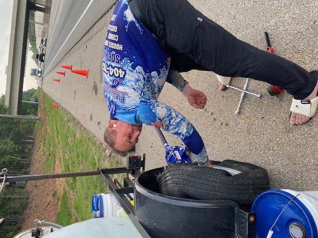 First Job of the Day… and a Flat Tire Tried to Stop Me